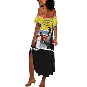 Bobby Seale Summer Maxi Dress Torn Paper Collage Design Solidarity Quote Powerful Speech Artwork Civil Rights - African Pride