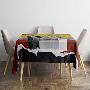 Bobby Seale Tablecloth Torn Paper Collage Design Solidarity Quote Powerful Speech Artwork Civil Rights - African Pride