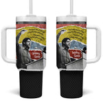 Bobby Seale Tumbler With Handle Torn Paper Collage Design Solidarity Quote Powerful Speech Artwork Civil Rights - African Pride