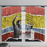 Bobby Seale Window Curtain Torn Paper Collage Design Solidarity Quote Powerful Speech Artwork Civil Rights - African Pride