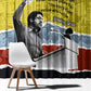 Bobby Seale Window Curtain Torn Paper Collage Design Solidarity Quote Powerful Speech Artwork Civil Rights - African Pride