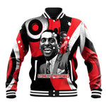 Stokely Carmichael Baseball Jacket Abstract Design Black Power Text Civil Rights Activist - African Pride