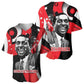 Stokely Carmichael Baseball Jersey Abstract Design Black Power Text Civil Rights Activist - African Pride