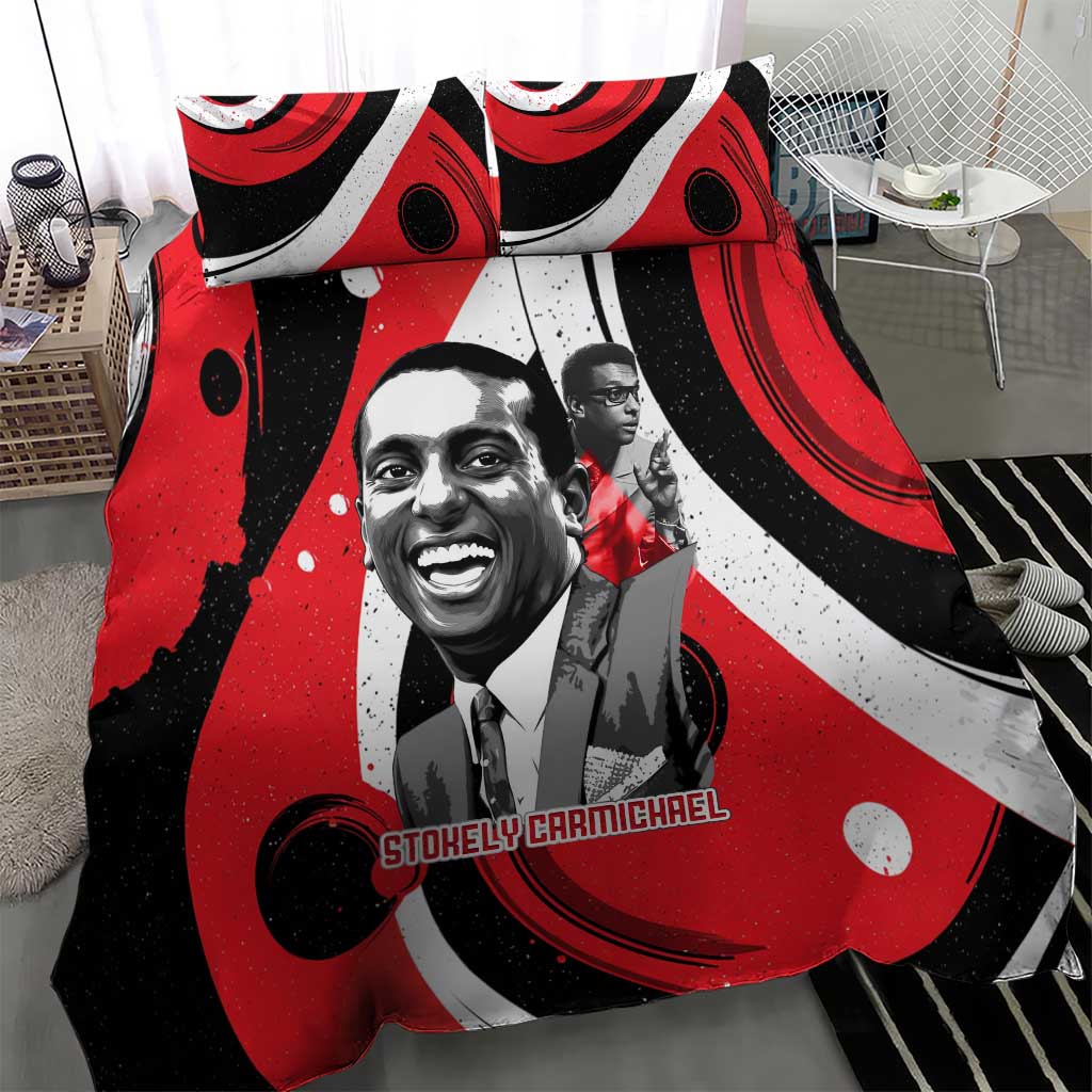 Stokely Carmichael Bedding Set Abstract Design Black Power Text Civil Rights Activist - African Pride