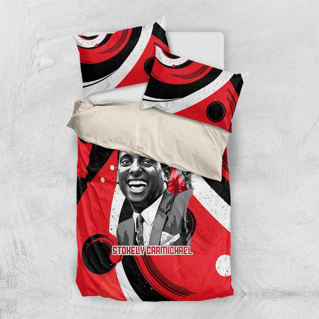 Stokely Carmichael Bedding Set Abstract Design Black Power Text Civil Rights Activist - African Pride