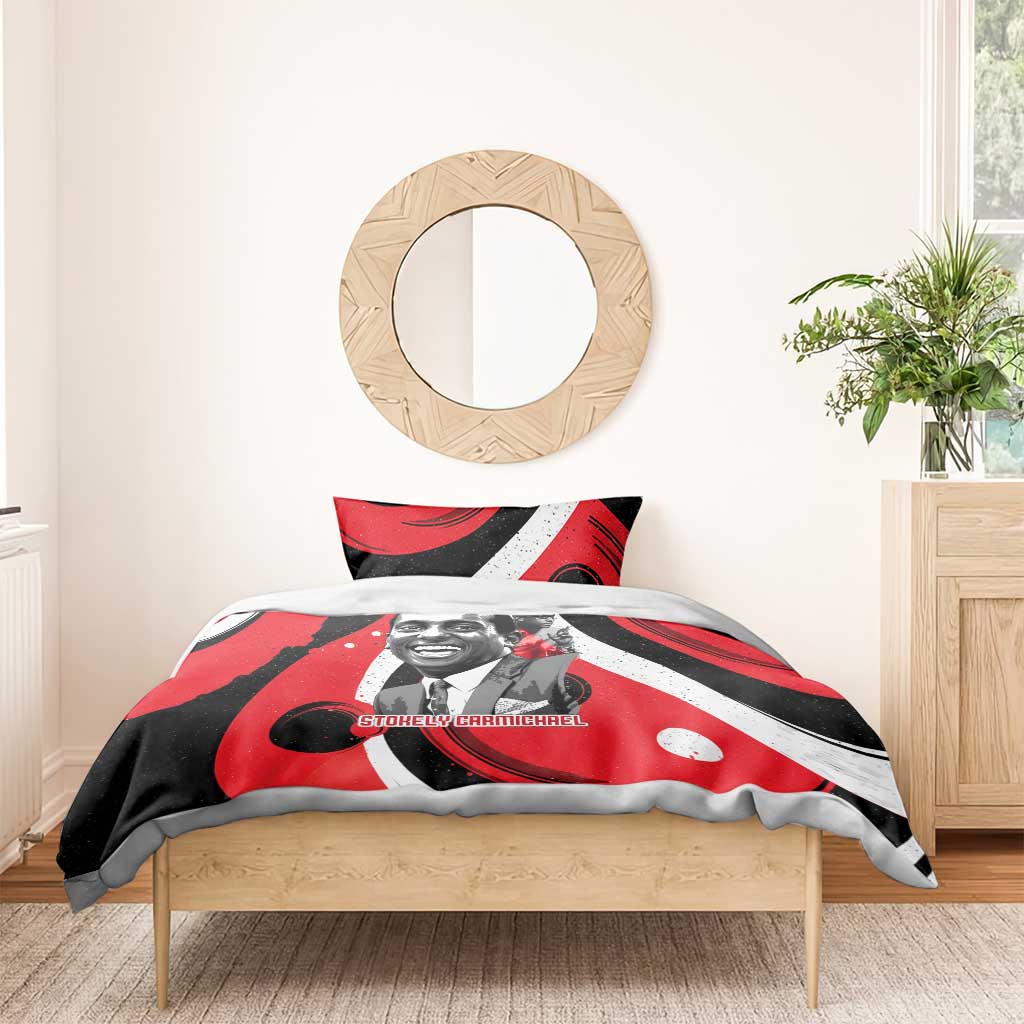 Stokely Carmichael Bedding Set Abstract Design Black Power Text Civil Rights Activist - African Pride
