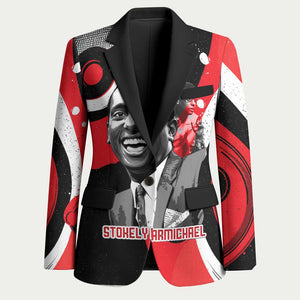 Stokely Carmichael Blazer Abstract Design Black Power Text Civil Rights Activist - African Pride