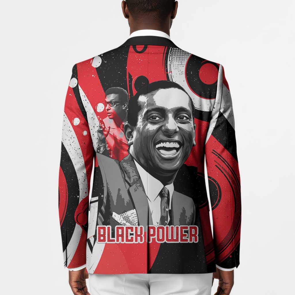 Stokely Carmichael Blazer Abstract Design Black Power Text Civil Rights Activist - African Pride