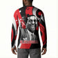 Stokely Carmichael Button Sweatshirt Abstract Design Black Power Text Civil Rights Activist