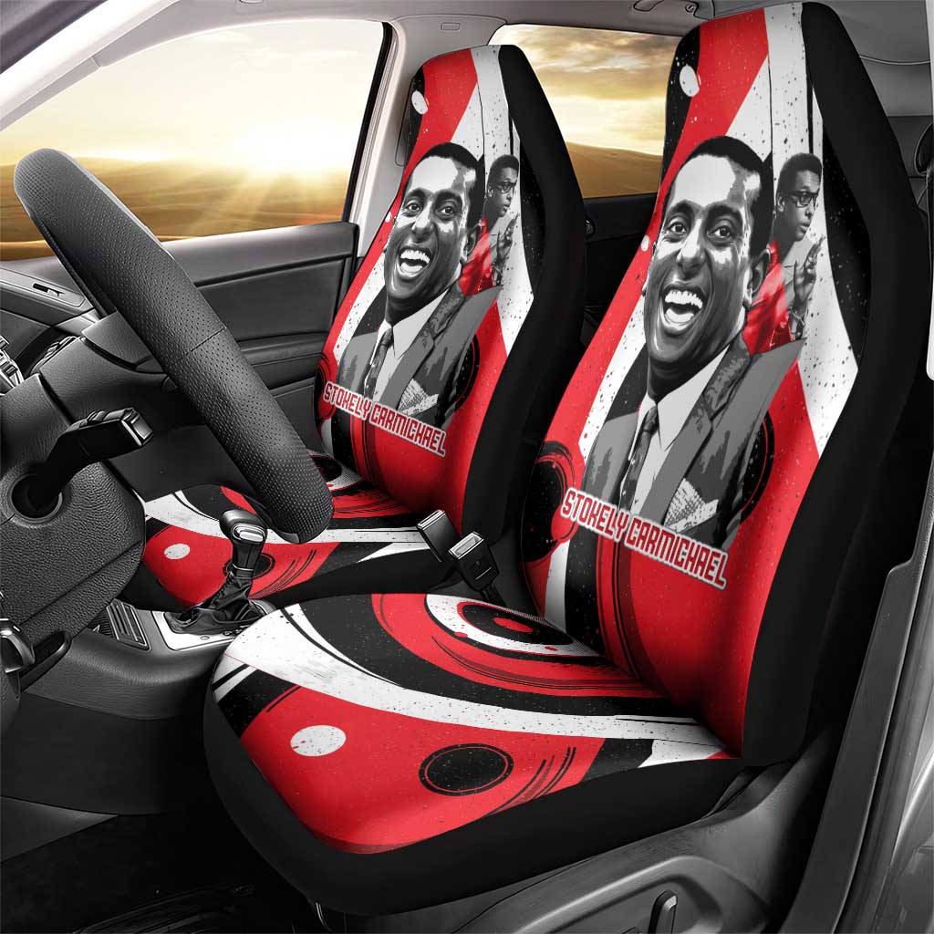 Stokely Carmichael Car Seat Cover Abstract Design Black Power Text Civil Rights Activist - African Pride