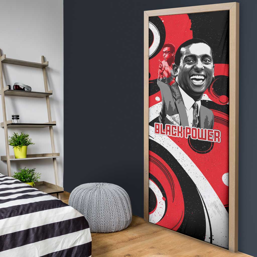 Stokely Carmichael Door Cover Abstract Design Black Power Text Civil Rights Activist - African Pride