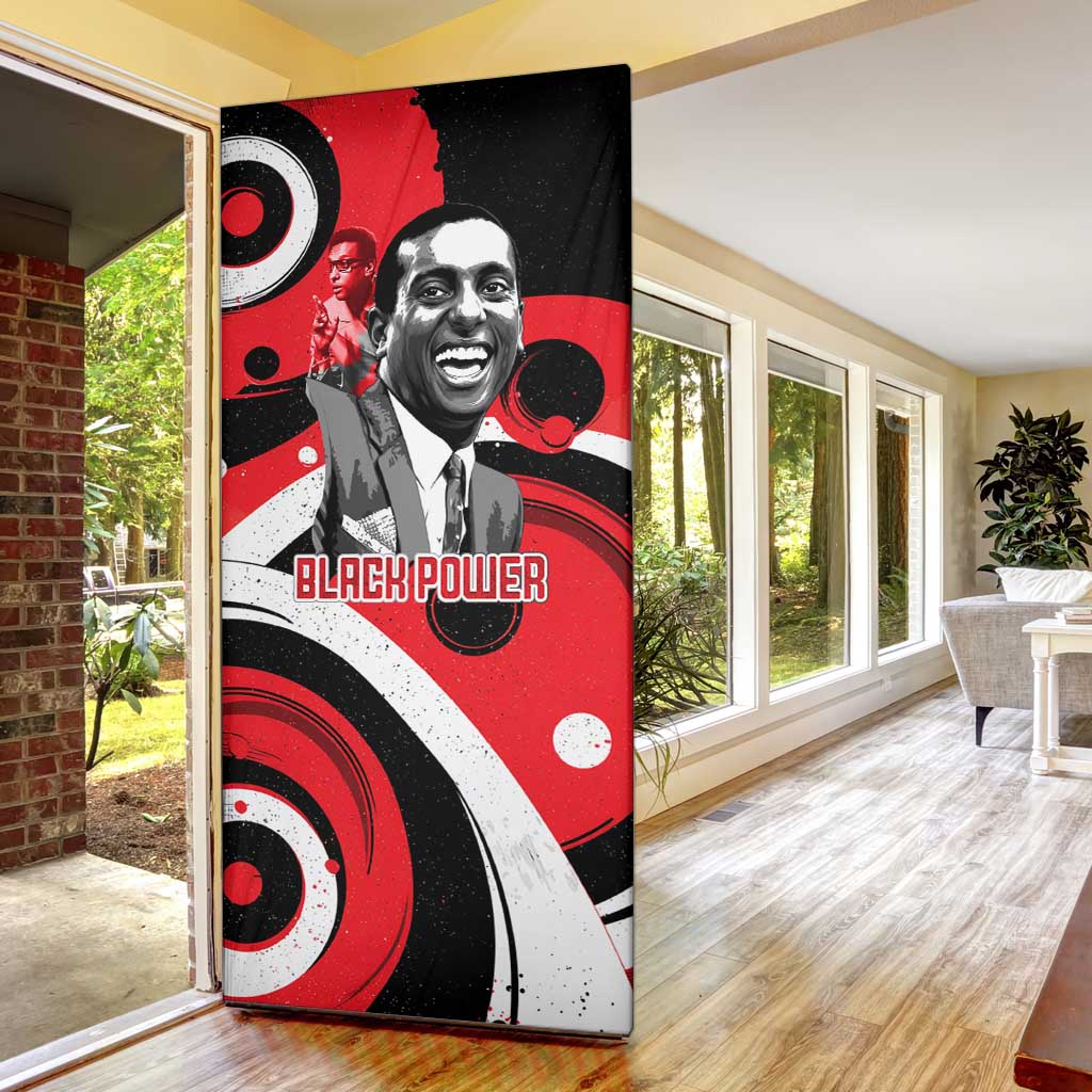 Stokely Carmichael Door Cover Abstract Design Black Power Text Civil Rights Activist - African Pride