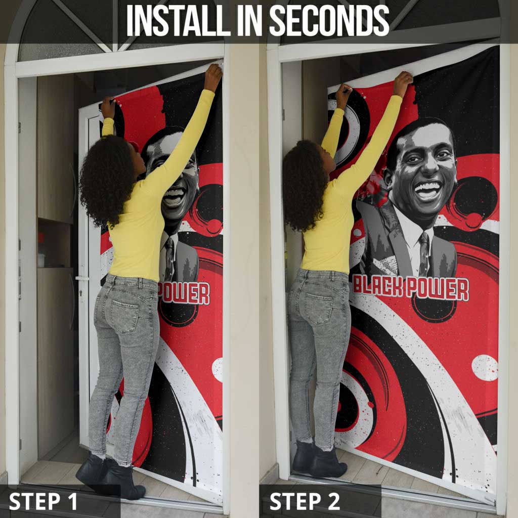 Stokely Carmichael Door Cover Abstract Design Black Power Text Civil Rights Activist - African Pride