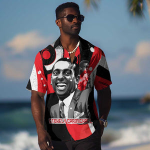 Stokely Carmichael Hawaiian Shirt Abstract Design Black Power Text Civil Rights Activist - African Pride