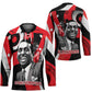 Stokely Carmichael Hockey Jersey Abstract Design Black Power Text Civil Rights Activist - African Pride