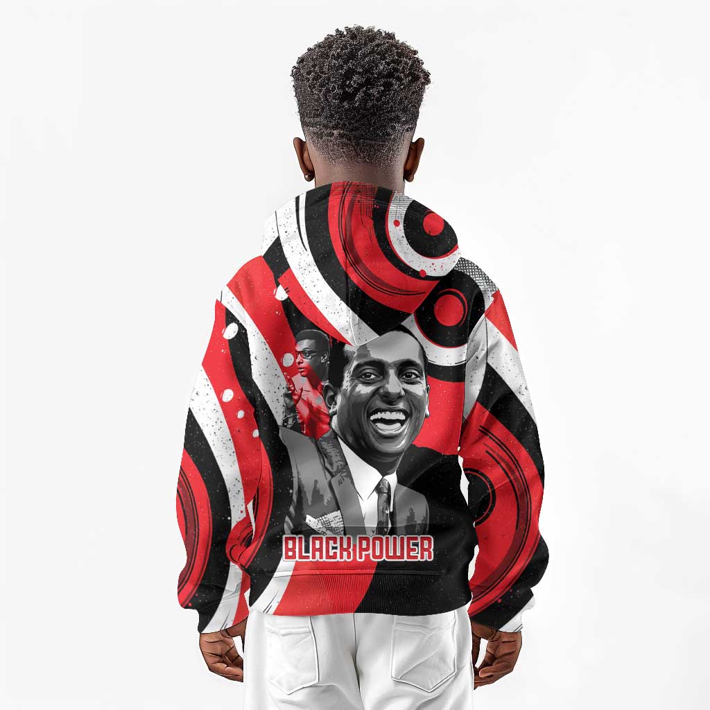 Stokely Carmichael Kid Hoodie Abstract Design Black Power Text Civil Rights Activist - African Pride