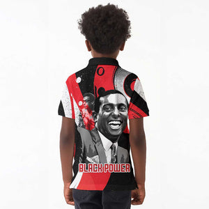 Stokely Carmichael Kid Polo Shirt Abstract Design Black Power Text Civil Rights Activist - African Pride