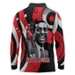 Stokely Carmichael Long Sleeve Polo Shirt Abstract Design Black Power Text Civil Rights Activist - African Pride
