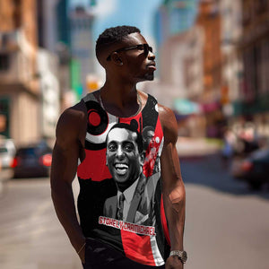 Stokely Carmichael Men Tank Top Abstract Design Black Power Text Civil Rights Activist - African Pride