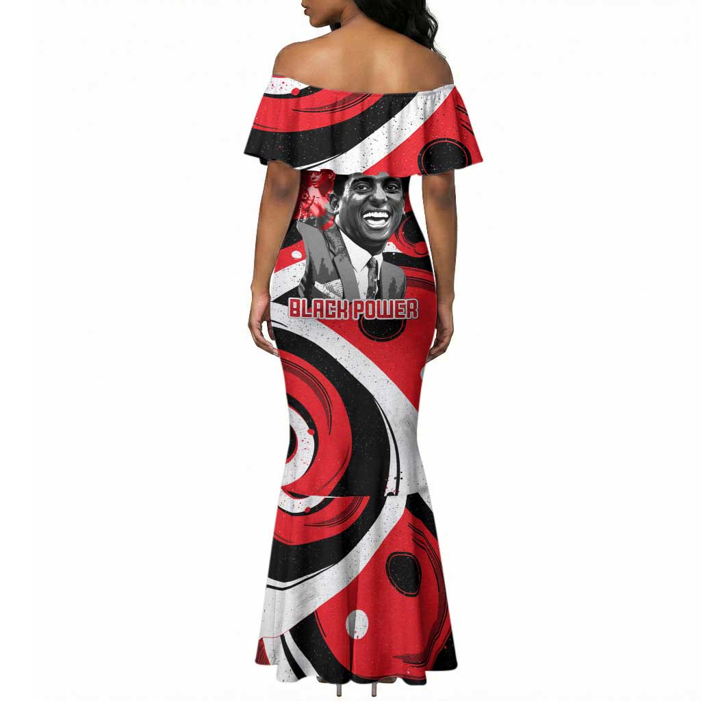 Stokely Carmichael Mermaid Dress Abstract Design Black Power Text Civil Rights Activist - African Pride