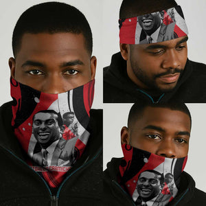 Stokely Carmichael Neck Gaiter Abstract Design Black Power Text Civil Rights Activist - African Pride