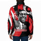 Stokely Carmichael Padded Jacket Abstract Design Black Power Text Civil Rights Activist - African Pride