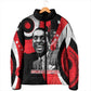 Stokely Carmichael Padded Jacket Abstract Design Black Power Text Civil Rights Activist - African Pride