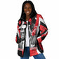 Stokely Carmichael Padded Jacket Abstract Design Black Power Text Civil Rights Activist - African Pride
