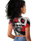 Stokely Carmichael Raglan Cropped T shirt Abstract Design Black Power Text Civil Rights Activist - African Pride