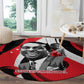 Stokely Carmichael Round Carpet Abstract Design Black Power Text Civil Rights Activist - African Pride