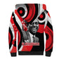 Stokely Carmichael Sherpa Hoodie Abstract Design Black Power Text Civil Rights Activist - African Pride