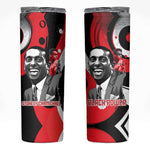 Stokely Carmichael Skinny Tumbler Abstract Design Black Power Text Civil Rights Activist - African Pride