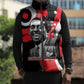 Stokely Carmichael Sleeveless Puffer Jacket Abstract Design Black Power Text Civil Rights Activist - African Pride