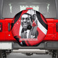Stokely Carmichael Spare Tire Cover Abstract Design Black Power Text Civil Rights Activist - African Pride