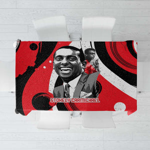 Stokely Carmichael Tablecloth Abstract Design Black Power Text Civil Rights Activist - African Pride