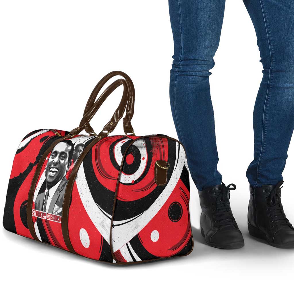 Stokely Carmichael Travel Bag Abstract Design Black Power Text Civil Rights Activist - African Pride