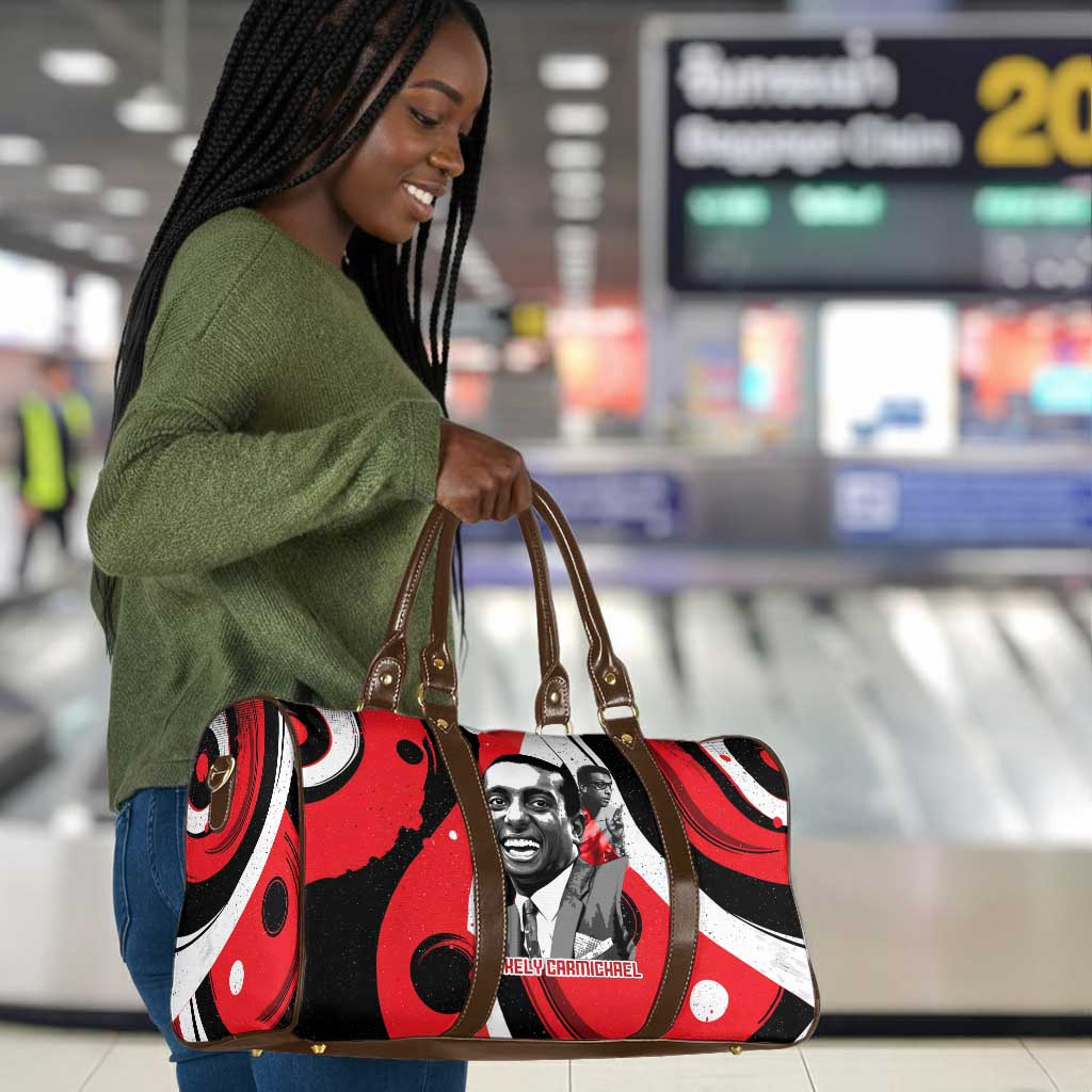 Stokely Carmichael Travel Bag Abstract Design Black Power Text Civil Rights Activist - African Pride