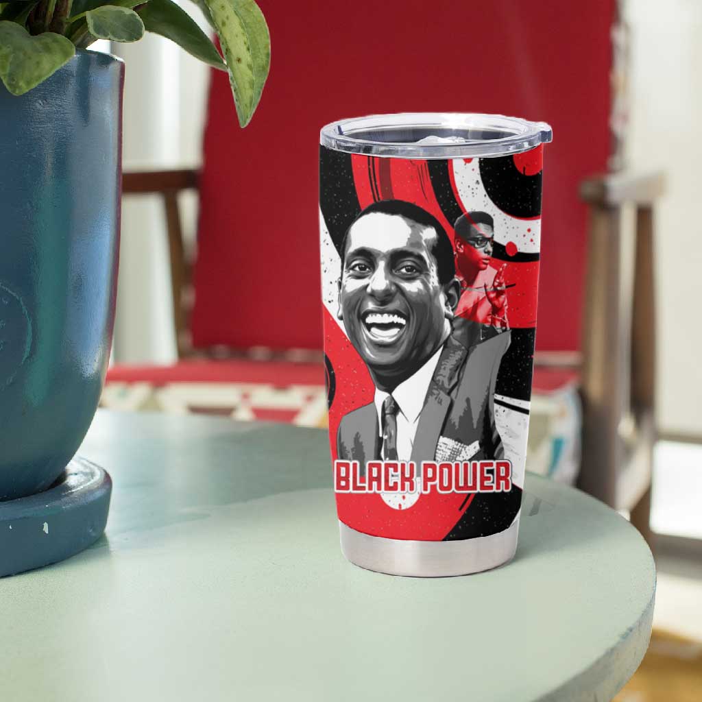 Stokely Carmichael Tumbler Cup Abstract Design Black Power Text Civil Rights Activist - African Pride