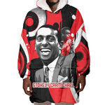 Stokely Carmichael Wearable Blanket Hoodie Abstract Design Black Power Text Civil Rights Activist - African Pride