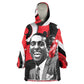 Stokely Carmichael Wearable Blanket Hoodie Abstract Design Black Power Text Civil Rights Activist - African Pride