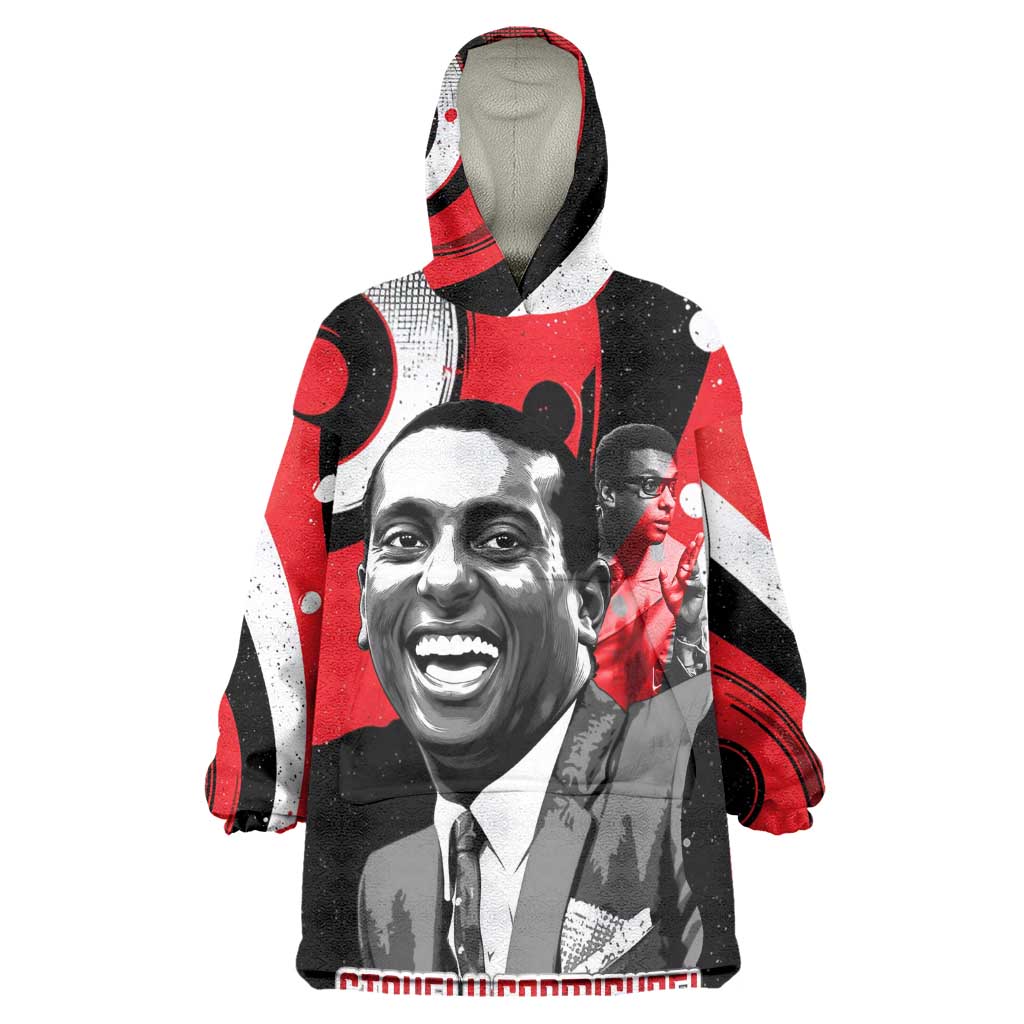 Stokely Carmichael Wearable Blanket Hoodie Abstract Design Black Power Text Civil Rights Activist - African Pride