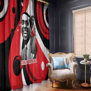 Stokely Carmichael Window Curtain Abstract Design Black Power Text Civil Rights Activist - African Pride