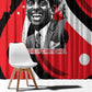Stokely Carmichael Window Curtain Abstract Design Black Power Text Civil Rights Activist - African Pride