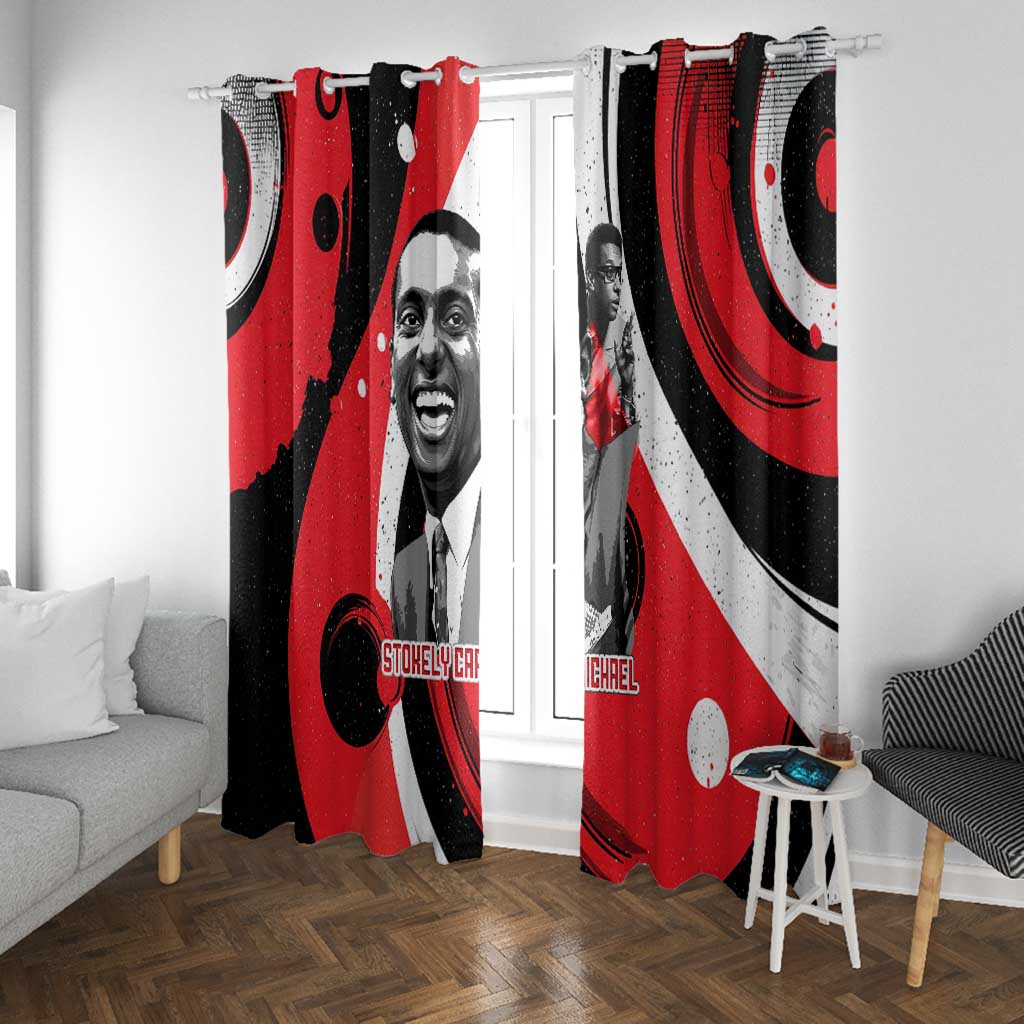 Stokely Carmichael Window Curtain Abstract Design Black Power Text Civil Rights Activist - African Pride