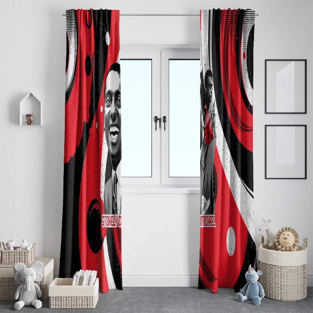 Stokely Carmichael Window Curtain Abstract Design Black Power Text Civil Rights Activist - African Pride