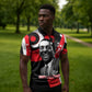 Stokely Carmichael Zipper Polo Shirt Abstract Design Black Power Text Civil Rights Activist - African Pride