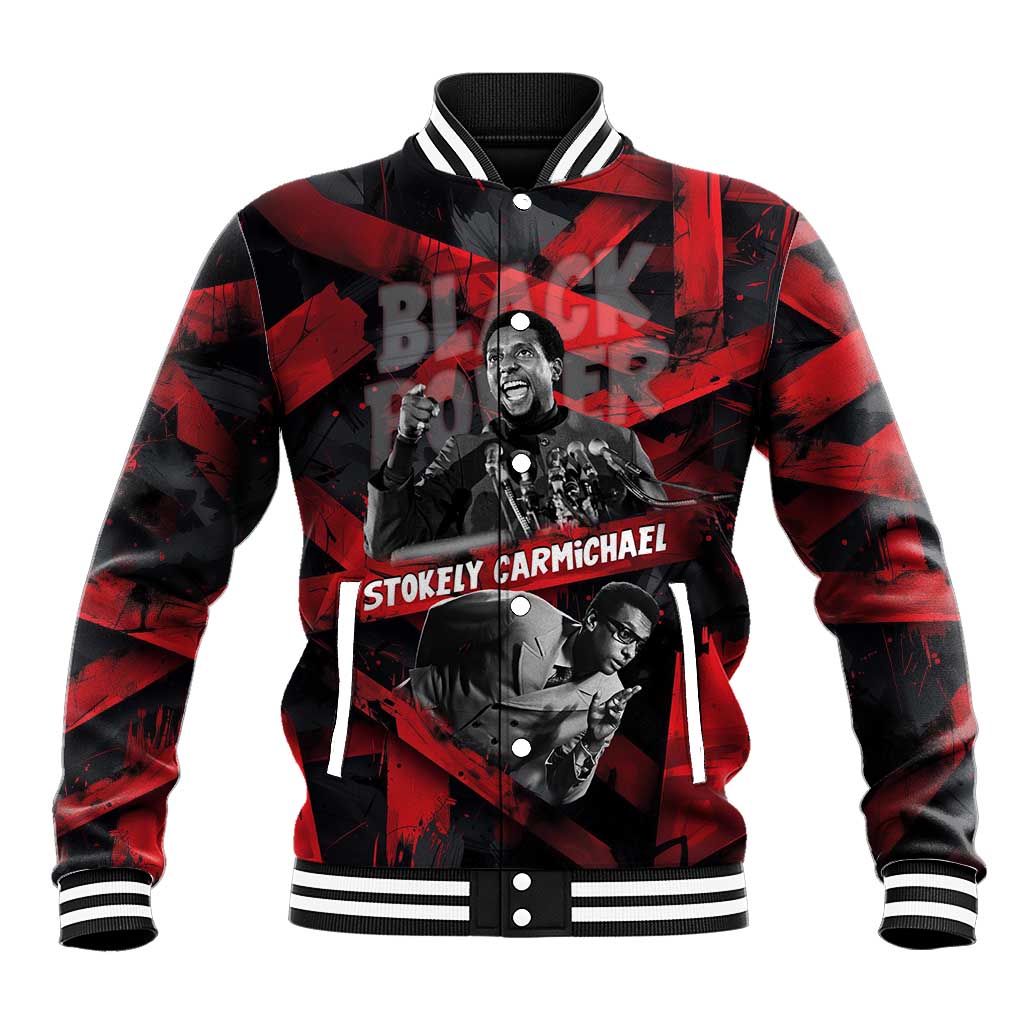 Stokely Carmichael Baseball Jacket Graphic Design Black Power Quote Powerful Speech Civil Rights - African Pride