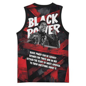 Stokely Carmichael Basketball Jersey Graphic Design Black Power Quote Powerful Speech Civil Rights - African Pride