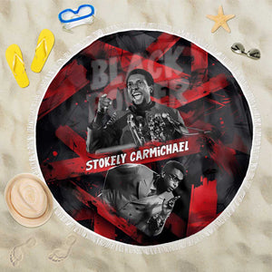 Stokely Carmichael Beach Blanket Graphic Design Black Power Quote Powerful Speech Civil Rights - African Pride