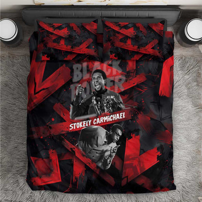 Stokely Carmichael Bedding Set Graphic Design Black Power Quote Powerful Speech Civil Rights - African Pride